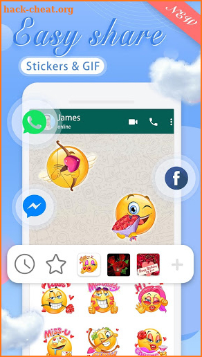 WAStickerApps - Birthday Love Emojis screenshot