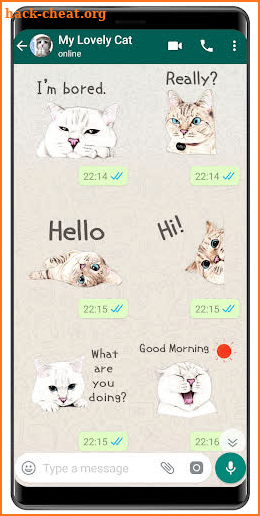 WAStickerApps Cat meme Kawaii cat stickers 2019 screenshot