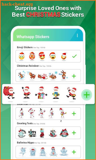 WAStickerApps Christmas Stickers For whatsapp 2019 screenshot