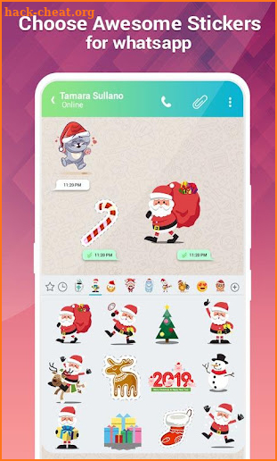 WAStickerApps Christmas Stickers For whatsapp 2019 screenshot