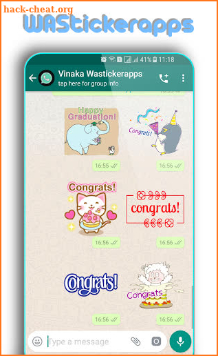 WAStickerApps: Congratulations Sticker screenshot