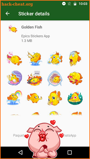 WAstickerApps Cute Animals Stickers 🐷 screenshot