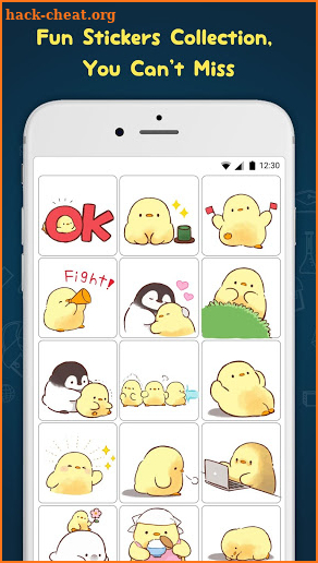 WAStickerApps - Cute Chicken Sticker screenshot