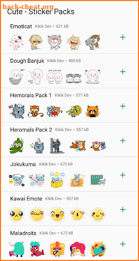 WAStickerApps - Cute Stickers (Paid) screenshot