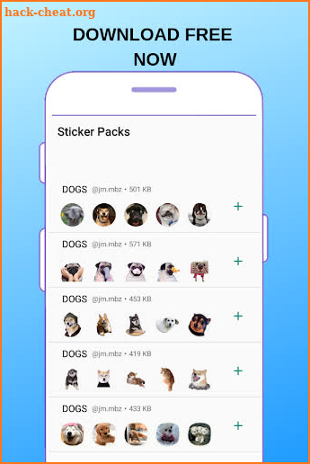 WAStickerApps Dogs Crazy screenshot