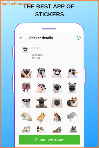 WAStickerApps Dogs Crazy screenshot