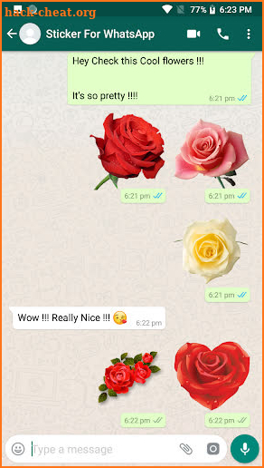 WAStickerApps - 🌹 Flowers Roses Stickers screenshot