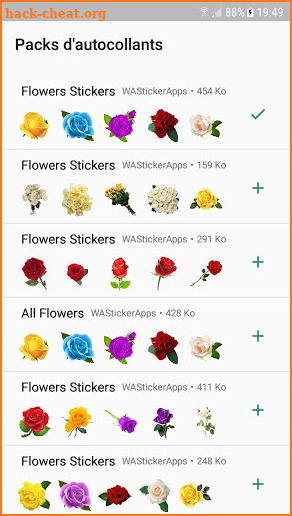 WAStickerApps - flowers Stickers collection screenshot