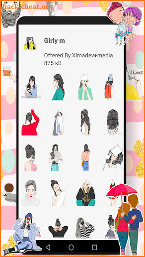 WAStickerApps Girly m screenshot