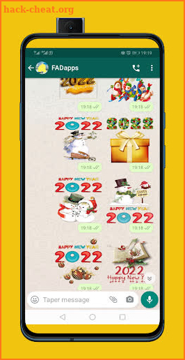 WAStickerApps Happy new year 2022 Sticker screenshot