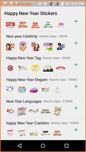 WAStickerApps- Happy New Year Stickers screenshot