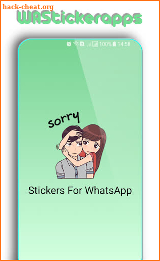 WAStickerApps: I am Sorry Stickers screenshot