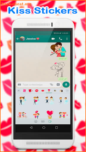 WAStickerApps kiss love screenshot