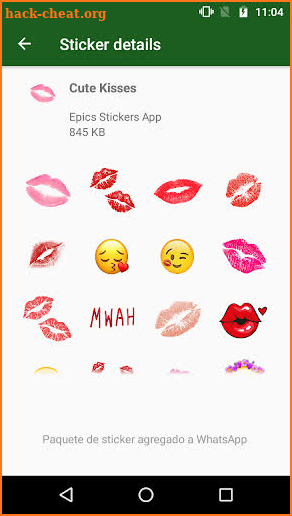 WAstickerApps 💋 Kisses and Lips Stickers screenshot