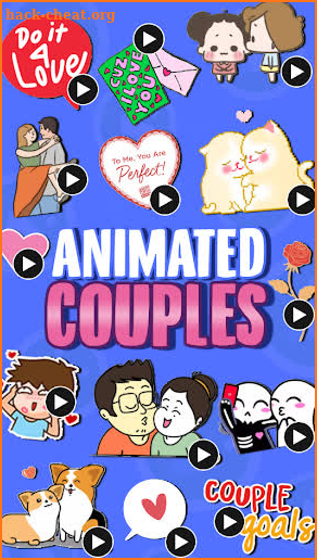 WAStickerApps Love Couple In Love Stickers screenshot