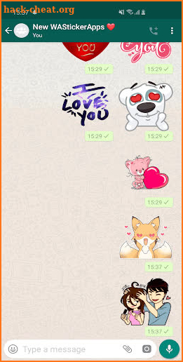 💟 WAStickerApps Love, I love you Stickers screenshot