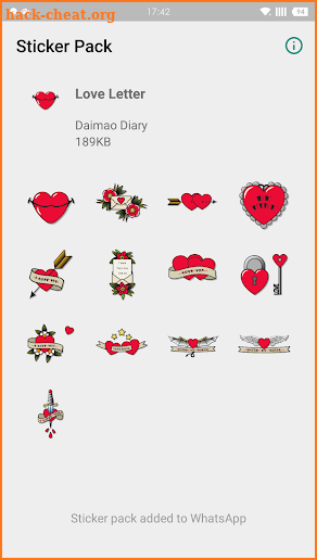 WAStickerApps - Love Letter screenshot