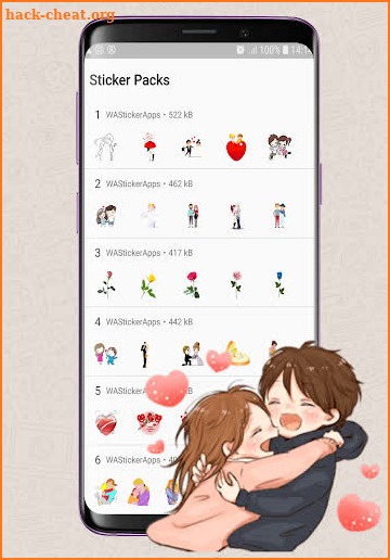 WAStickerApps Lovely Couple Sticker screenshot