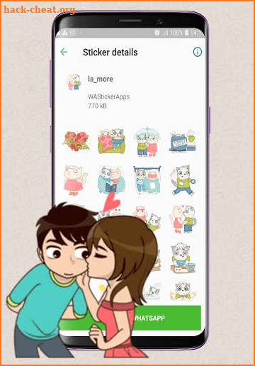 WAStickerApps Lovely Couple Sticker screenshot