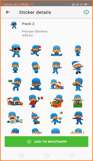 WAStickerApps POCOYO STICKERS screenshot