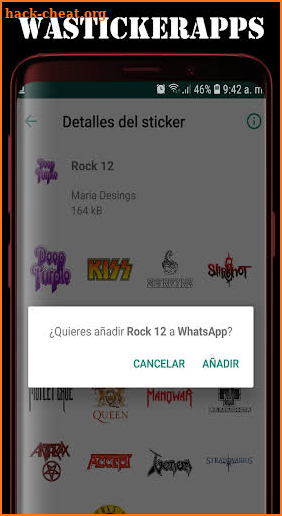 Wastickerapps Rock Metal screenshot