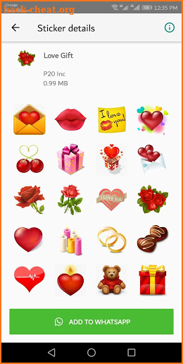 WaStickerApps Romantic 💕 Love Stickers 2019 screenshot