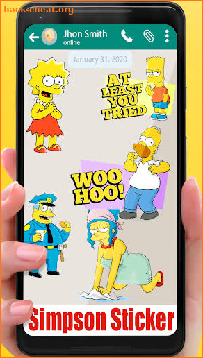 WAStickerApps simpson screenshot