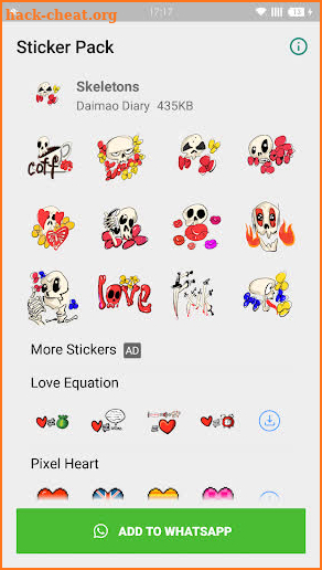 WAStickerapps - Skeletons screenshot