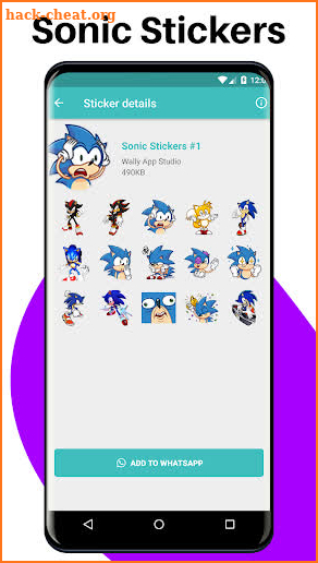 WAStickerApps - Sonic Stickers for WhatsApp 2020 screenshot