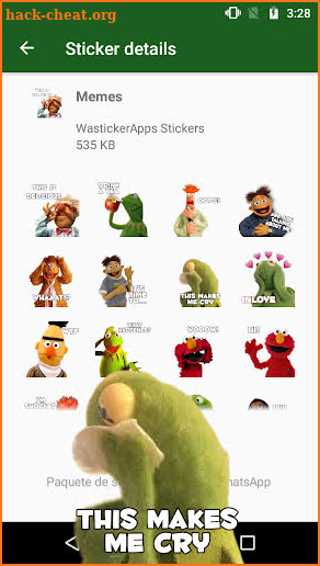 WAstickerApps TheMuppetstickers Memes screenshot