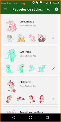 🦄 WAStickerApps Unicorn Kawaii screenshot