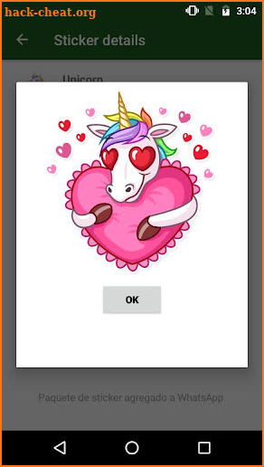 WAstickerApps Unicorn Kawaii Stickers screenshot