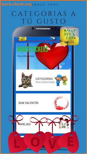 Wastickers amor y amistad para whatsapp screenshot