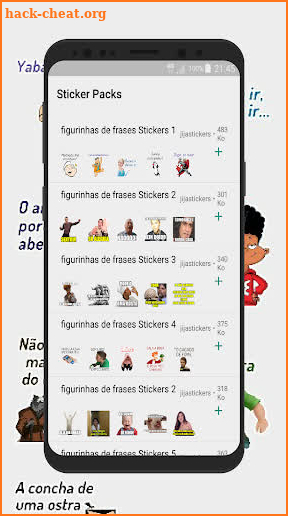 WAStickersapp figurinhas de frases diversas screenshot