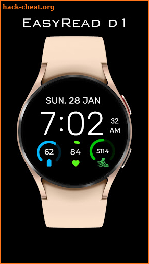 Watch Face Digital EasyRead D1 screenshot