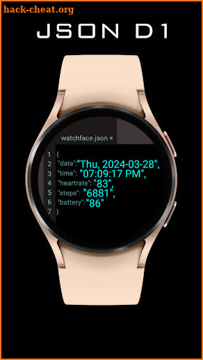 Watch Face Digital JSON D1 screenshot