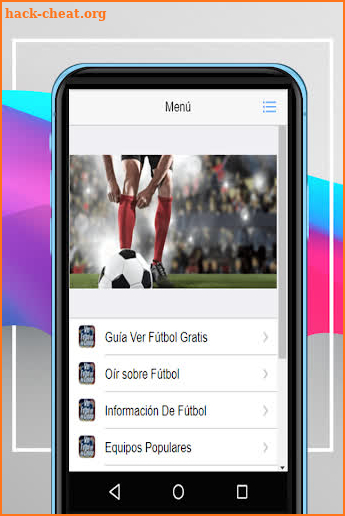 Watch live soccer games on my mobile guide screenshot