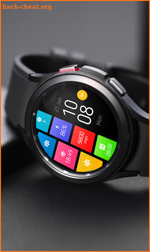 Watchface Flat Simple Watch4 screenshot