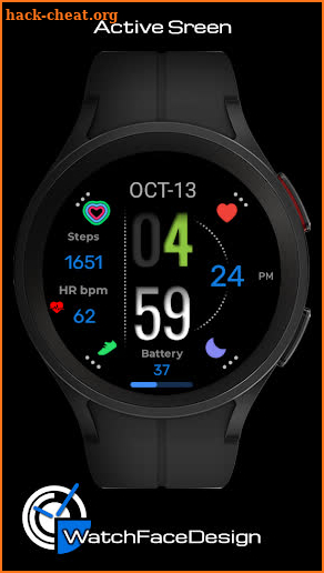 WaTchG018: Digital watch face screenshot