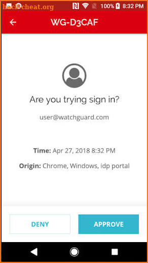 WatchGuard AuthPoint screenshot