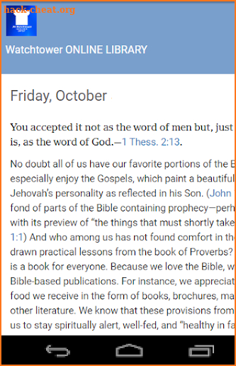 Watchtower Online Library screenshot