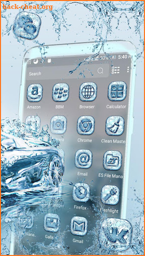 Water Car Launcher Theme screenshot