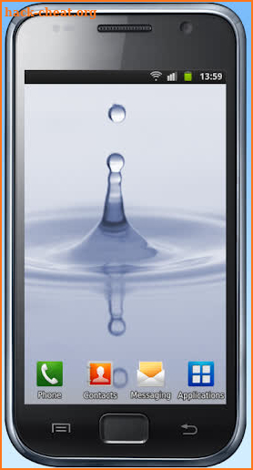 Water drops live wallpaper screenshot