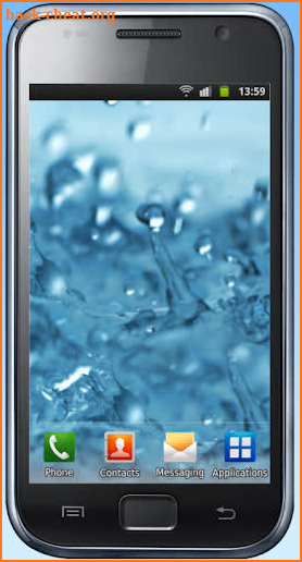 Water drops live wallpaper screenshot