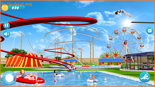 Water Park Racing Kids Aqua Park Water Slide Games screenshot