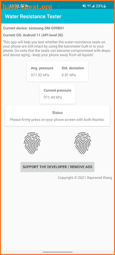 Water Resistance Tester screenshot