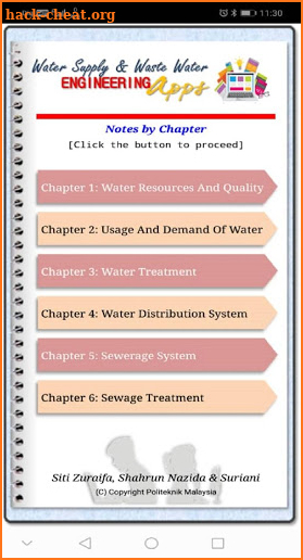 Water Supply and Waste Water Engineering Note Apps screenshot