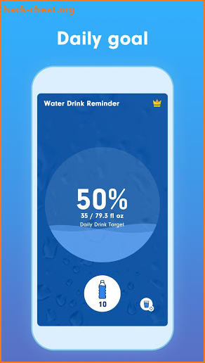 WaterBy: Water Drink Tracker Reminder & Alarm screenshot