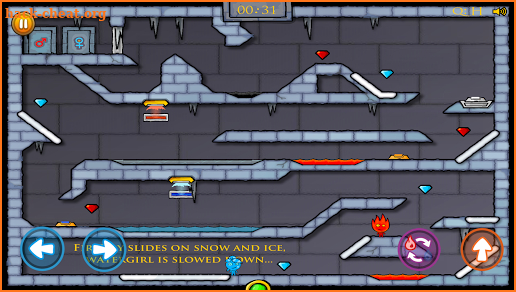 Watergirl and Fireboy: Ice Temple Maze screenshot