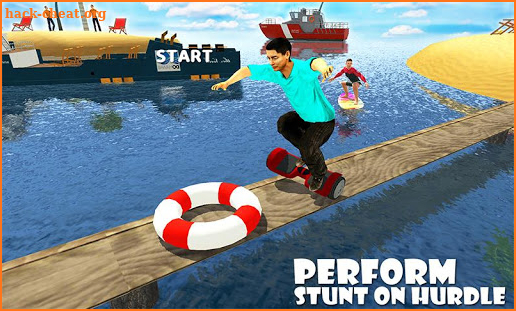 Waterpark Hoverboard Stunts surfing race 2019 screenshot